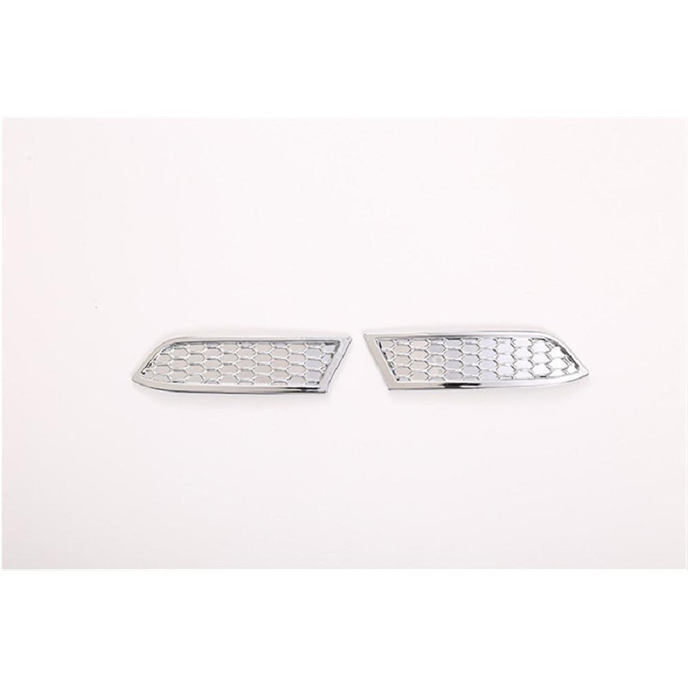 2 Pcs Chrome Plastic Front Headlight Cover Trim For Toyota Tacoma N300 2016-2020