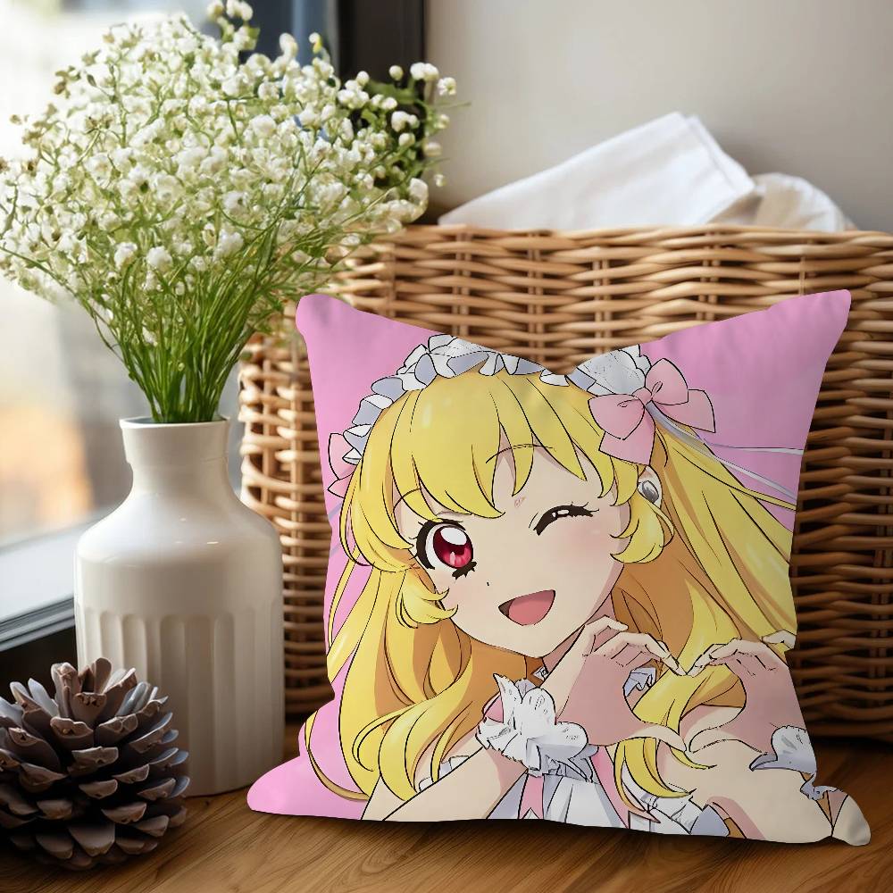 Aikatsu Anime Stitch Lucky Dragon Pillow Cover Sofa Cushion Cover Home Room Decoration Children Gift