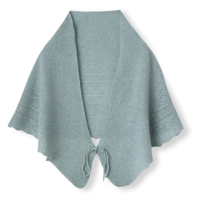 

Chinese Knot Button Wrap Shawl 100% Wool Women Knitted Shoulder Wraps Scarf Cape Soft Neck Warm Cappa Cozy Fall Fashion Mantles One Size