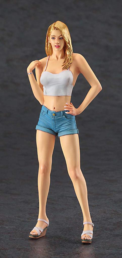 Hasegawa Real Figure Collection Blonde Girl Unpainted Resin Kit SP484 1/12 No.06 Vol.3