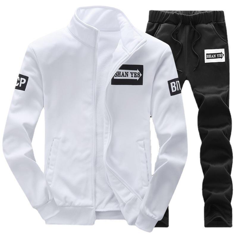 Evropský přeshraniční sportovní oblek: Pánská a párová mikina se stojatým límečkem na jaro a podzim