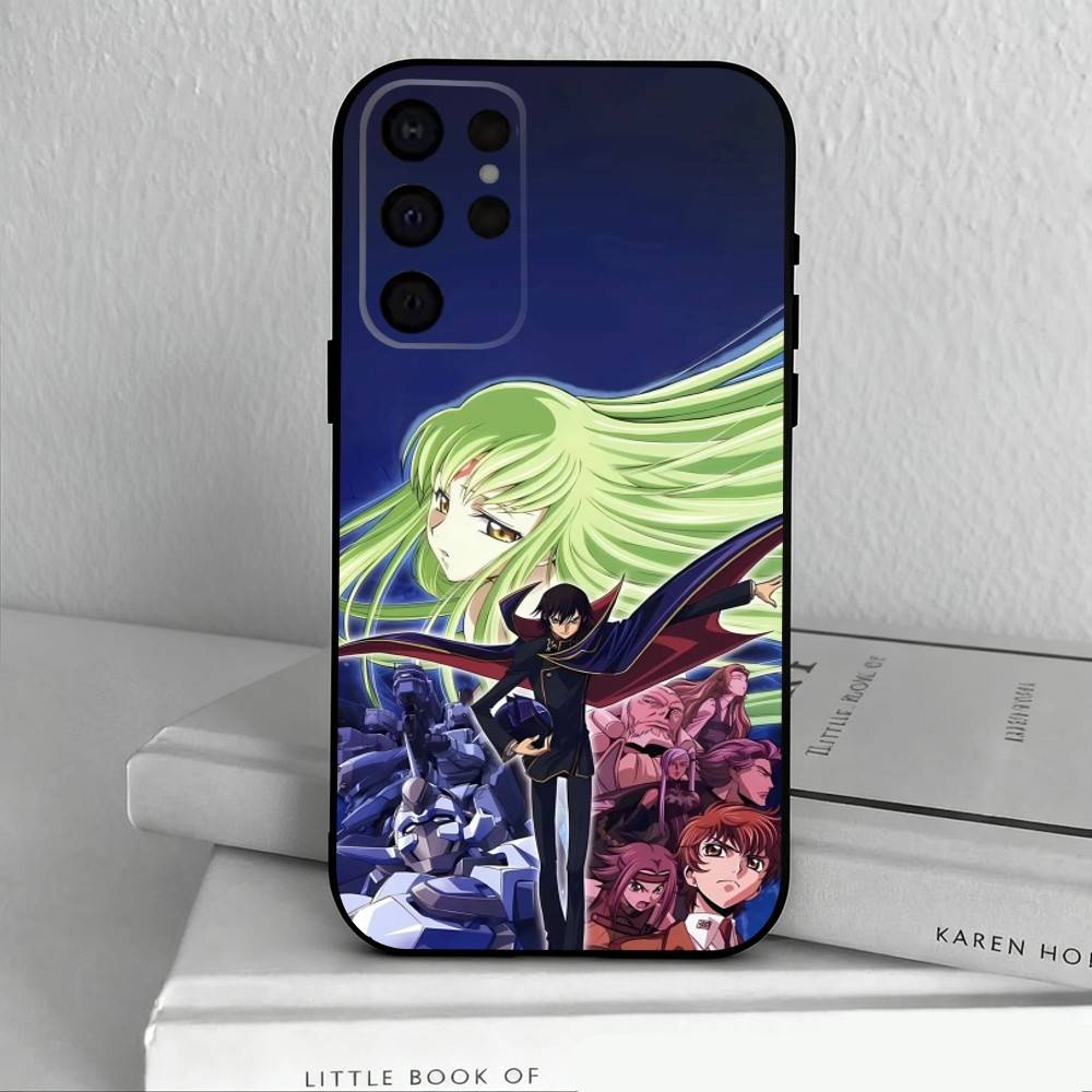 Japanese Anime C-Code G-Geass Phone Case For Samsung S25,24,23,22,30,21,10,9,Ultra,Plus,Lite,FE,4,5 G Soft Black Case