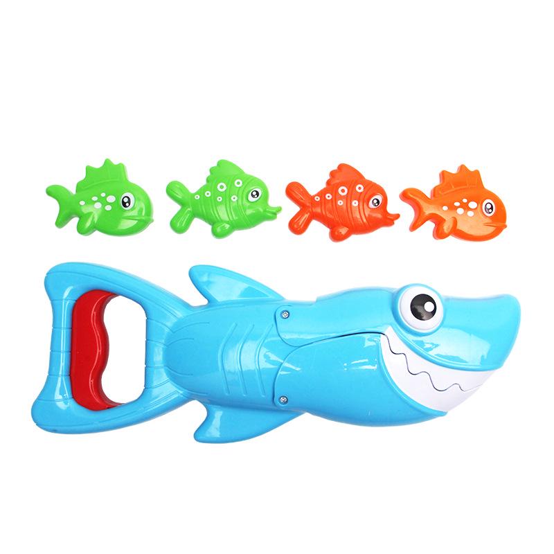 Cross Shark Clip Fun: Big Fish Little Fish Bath Toys for Summer Fishing Play