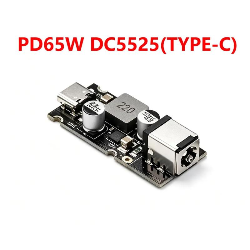 PD65W Fast Charge Module Type C USB Port PD3.1 QC3.0 SCP Compatible for Phone Tablet Laptop Charging DIY