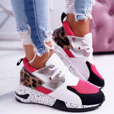 Sneakers for Women Casual Sports Shoes Breathable Comfortable Running Shoes Lace-up Color Matching Luxury Sneaker