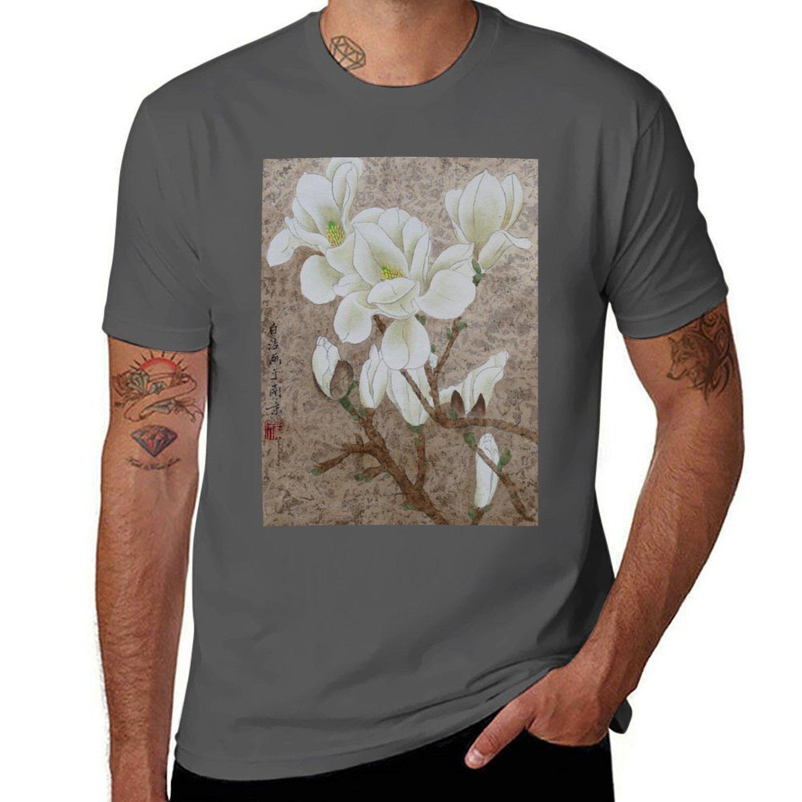 

Magnolia Blossom T-Shirt t shirt man cotton t shirts for man cotton T-Shirt 4XL