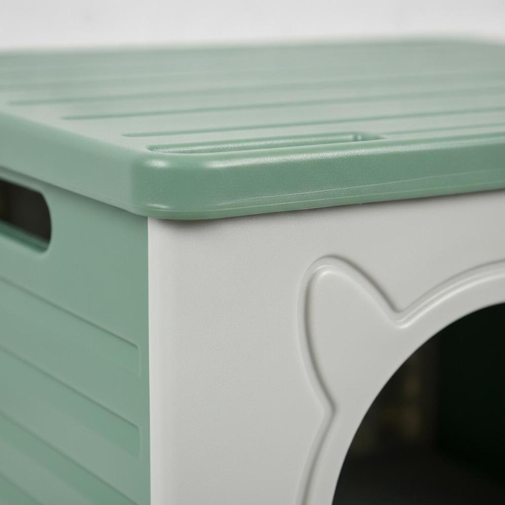 Pet House with Cat Ear Opening Half-Enclosed Crate Easy-Tohygienic Pets