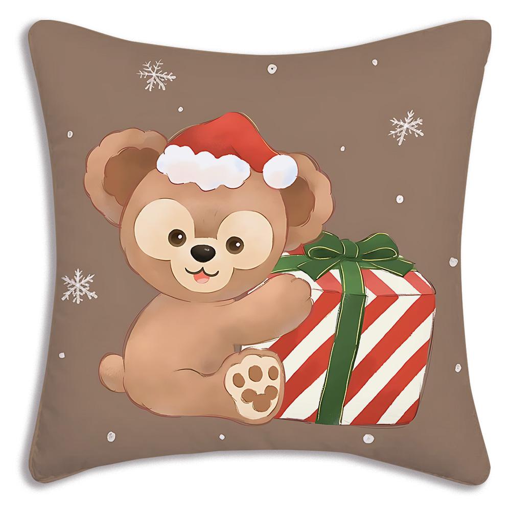 Hot Anime Bears - Duffys Pillow Covers Cartoon Sofa Decorative Home Double-Sided Printing Short Plush Cute Cushion Cover