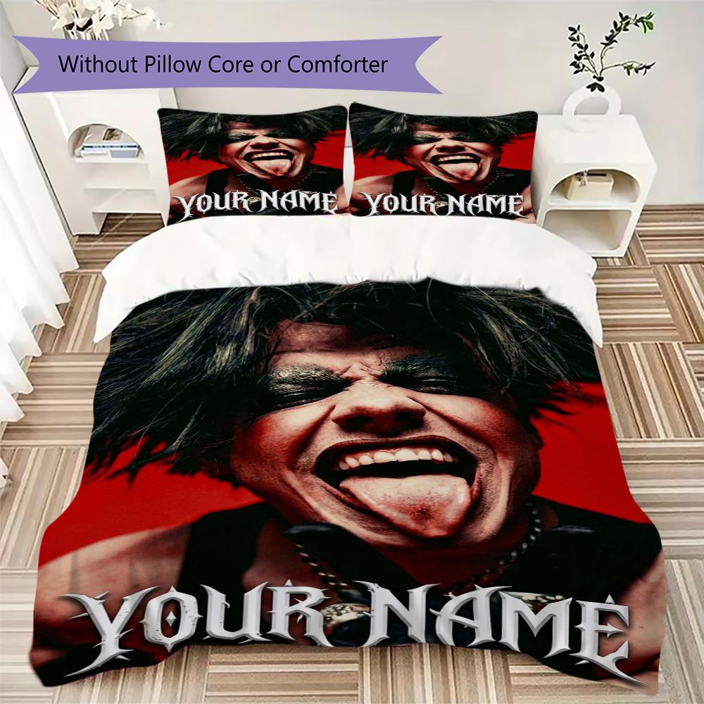 Custom Name YUNGBLUD Bedding,Quilt Set Quilt Cover Pillowcase Home Birthday Gift(1 * Duvet Cover + 2 * Pillowcase, Without Core)_xia