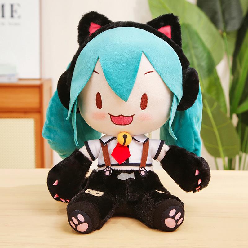 32-35cm Kawaii Japanischer Anime Plüschtier Stofftier Hatsune Miku Plüschpuppe Weiches Kissen Zukunfts-Puppe Niedliches Geburtstags-Weihnachtsgeschenk Für Kinder