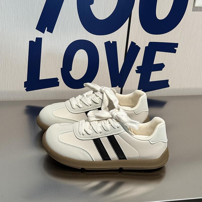

B12 22 autumn new ins Dexun shoes Hong Kong style retro sports board shoes casual 35 бежевый