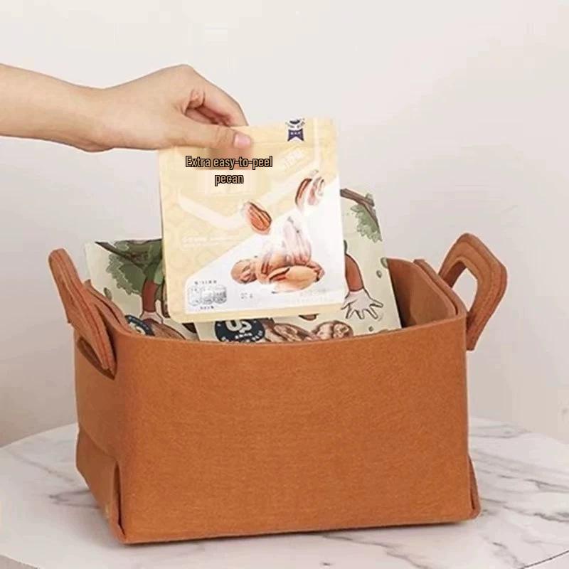 Felt Foldable Storage Basket for Clothes, Toys, and Sundries
