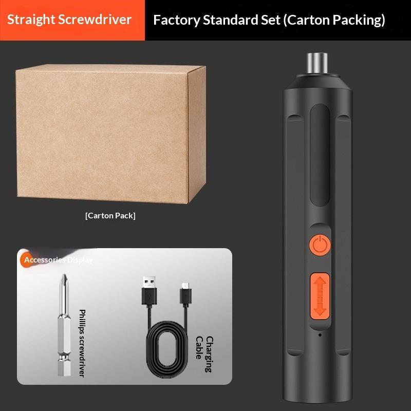 Electric Screwdriver Rechargeable Small Household Screwdriver Batch Tool Mini Pistol Drill Electric Screwdriver Electric Batch Hand Drill