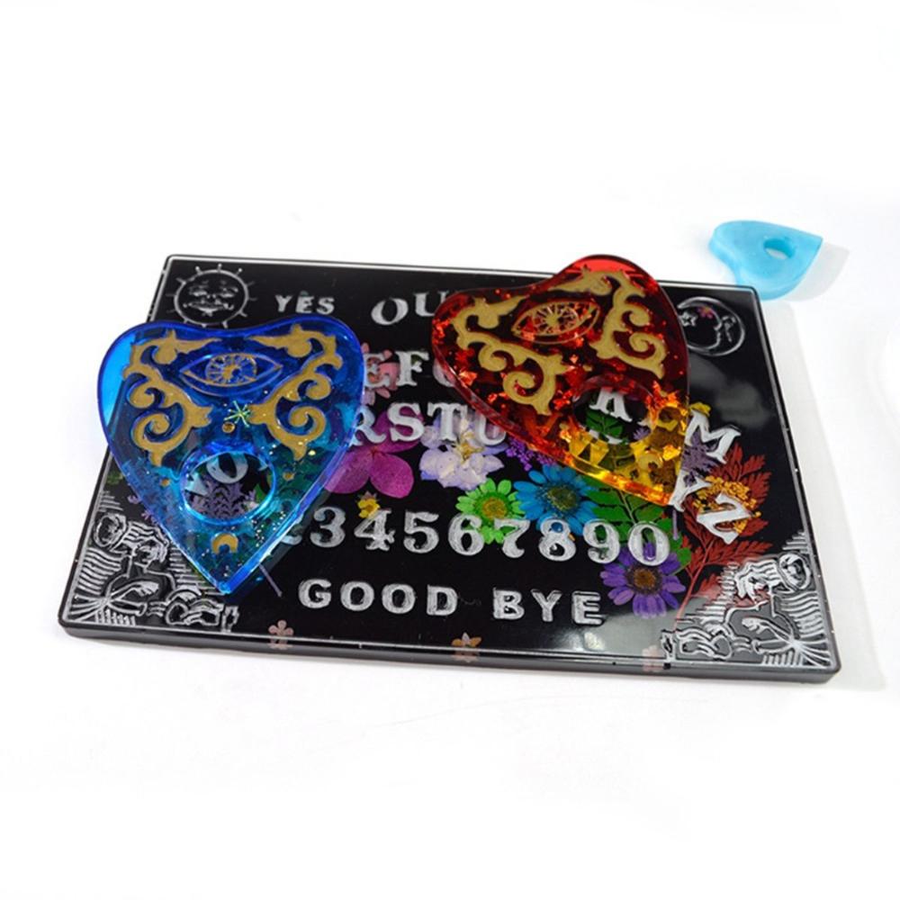 Jewelry Making Epoxy Silicone DIY Gothic Planchette Mould Resin Casting Mold Clay Tools Ouija Board