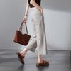 SOFSIL Women's Cotton Linen Wide-Leg Pants