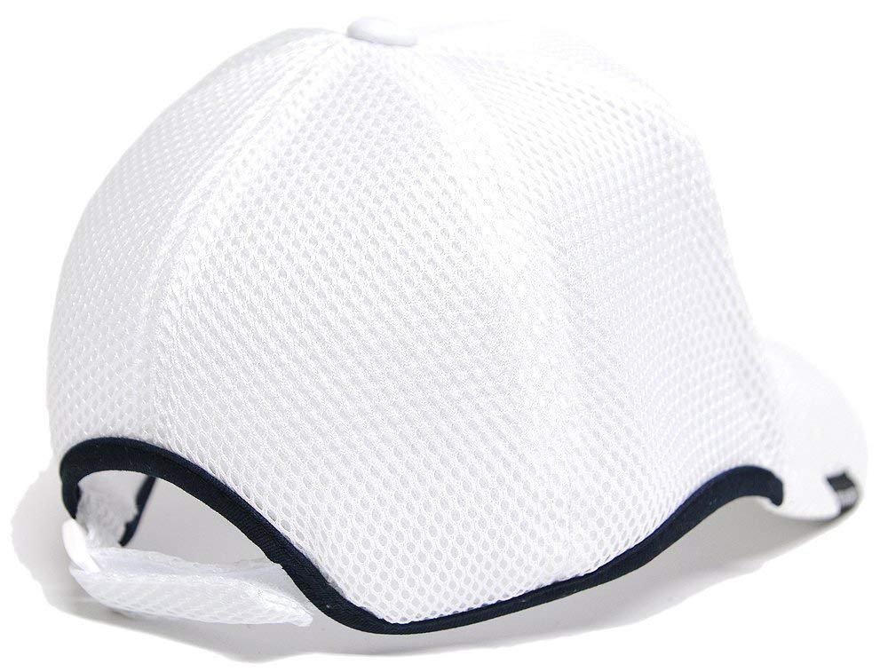 Plain Round Mesh Cap White Large Size [Big Watch] CPMG-03R Men's
