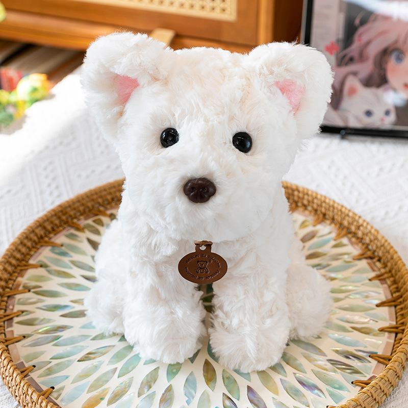 Lie Posture Tag Puppy Plush Toy Cute Chihuahua Dog Children Sleeping Pillow Rag Doll