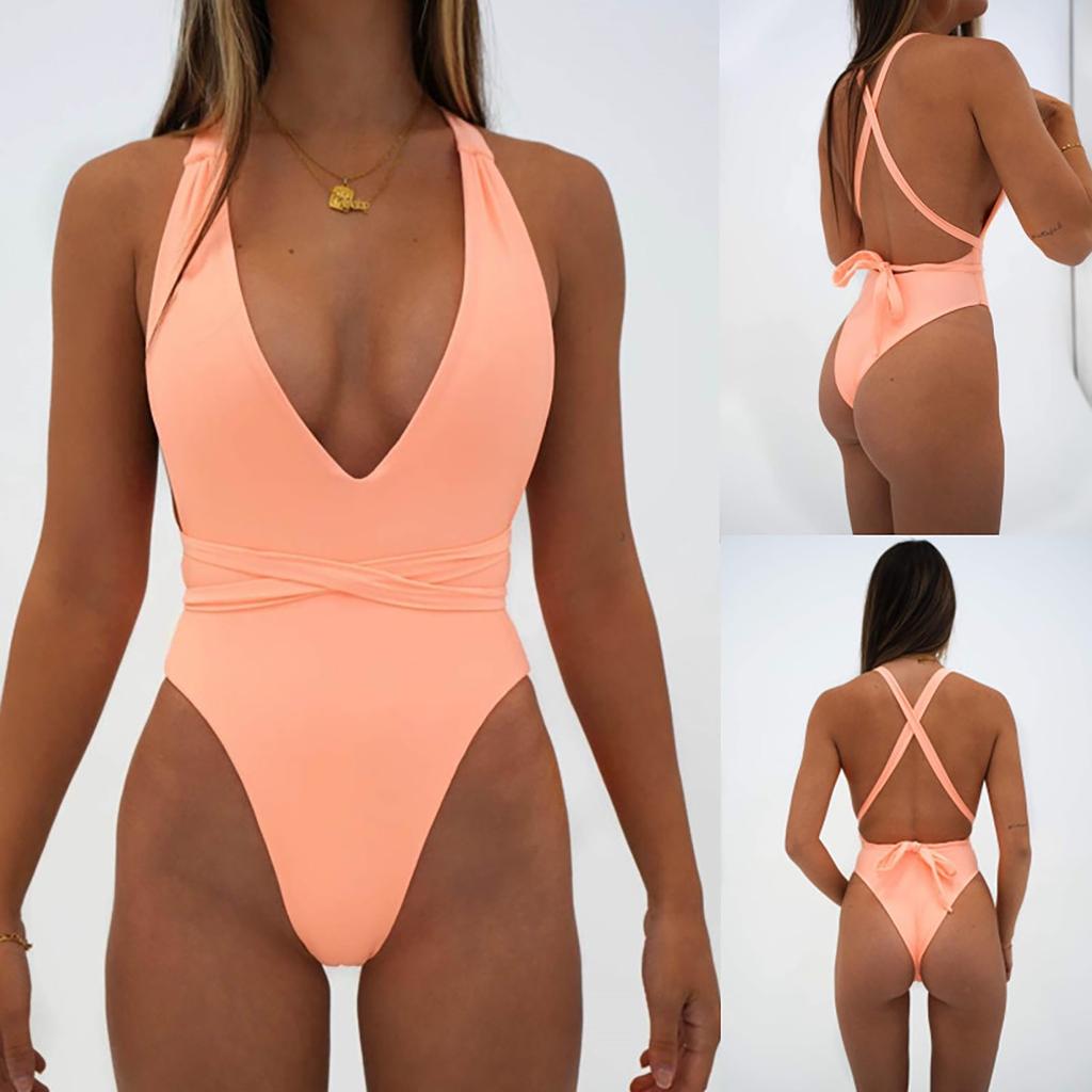 Women's Bikini Color Set Swimsuit One-piece Swimsuits For Women Beachwear