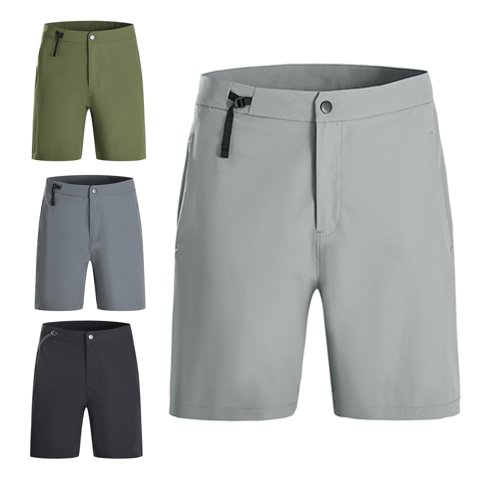 

M-7XL Men Outdoor Golf Tennis Shorts - Quick-Drying Athletic Shorts with Drawstring Waistband & Pockets M чорний