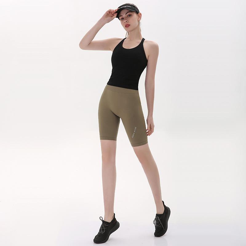 Top scurt cu pernă pentru piept Running Fitness Clasic Racerback Rochie de yoga Ață Top respirabil cu uscare rapidă