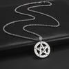 Fashion new products are on the shelves, featuring round hollow five-pointed star pattern universal necklace for men and women
