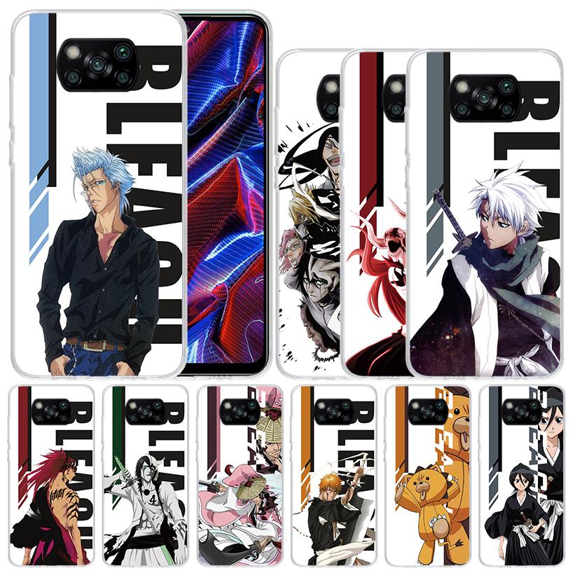 Anime Bleach Ichigo Kenpachi Soft Cover for Xiaomi Poco F7 Ultra X7 X6 X5 Pro M7 Phone Case Redmi 15 15C 13 13C 12 12C 10 10C Pr
