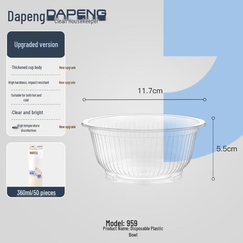 Thickened Disposable Plastic Bowls