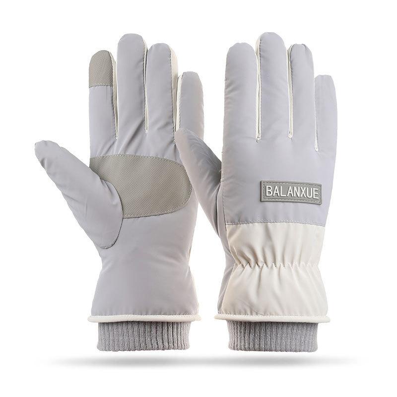 Warm Gloves for Women's Cloud Fleece Gloves Outdoor Cycling Bows Non Slip Students Cold Proof Touch Screen Winter Gloves