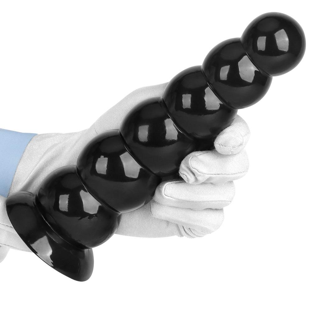 Gode en PVC noir avec ventouse, plug anal, masturbateur, jouet sexuel, sangle sur pénis, grosse bite, fisting