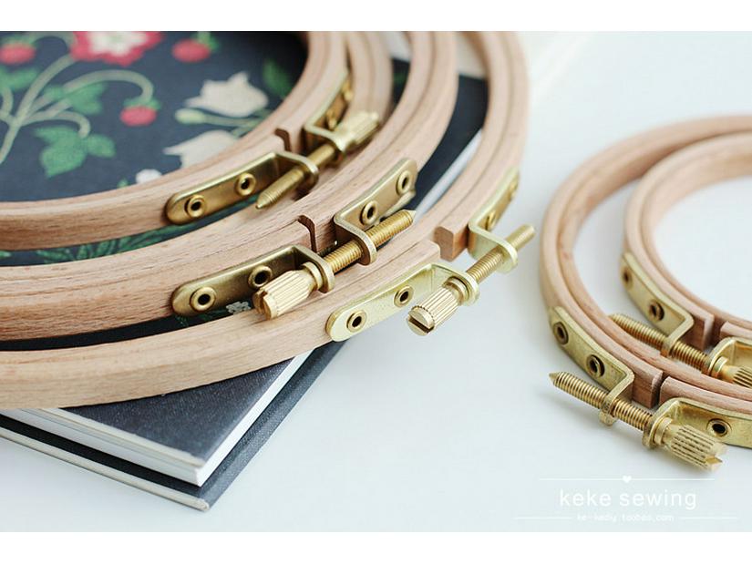 Handmade DIY Embroidery Tool Set with Hoop, Frame, and Stand