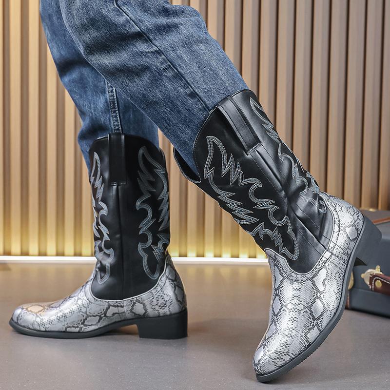 Fashion Leather Casual Boots Men Loafers Luxury Design Slip On Male Dress Boots Leisure Style Big Size Good Wear-resistant Sole