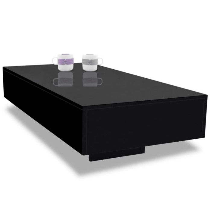 VidaXL Coffee Table High Gloss Black