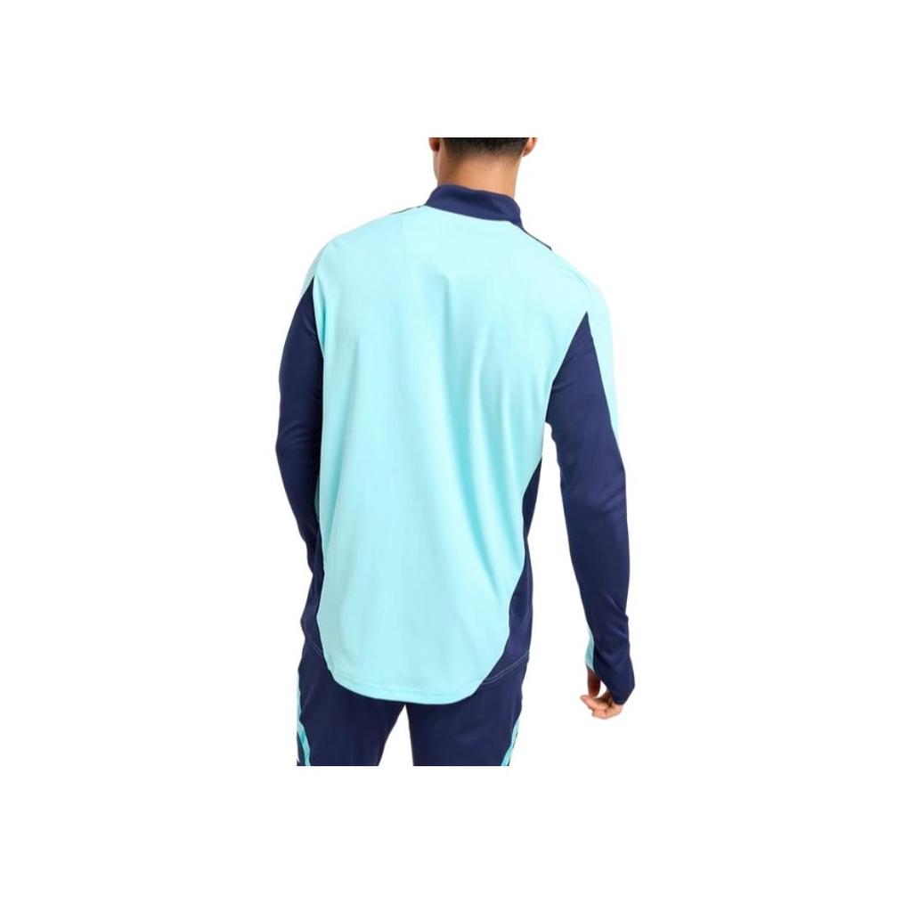 Adidas Training Top Comfortable Sports Casual Sweat-Wicking Football Shirt Men Tops Blue IT2208