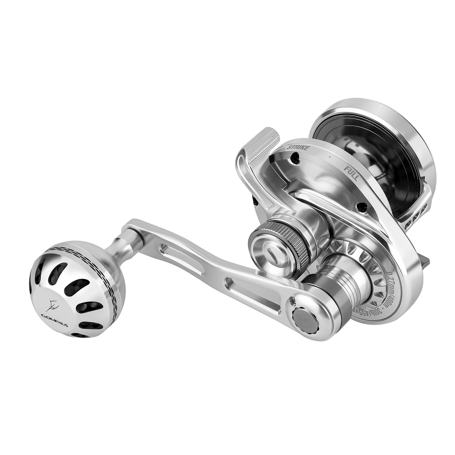 

Gomexus LS20 Double-axis Reel for Shore Jigging, Boat Fishing, Rockfish, Grouper, and Other Large Fish, Power Baitcasting Reel, Gear Ratio 6.5, Drag