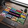 Customizable Name Happy Tree Friends Pattern Gaming Mouse Pad-Non Slip Rubber Base,Perfect Gamers,Esports,Ideal Gift Gaming Enthusiasts
