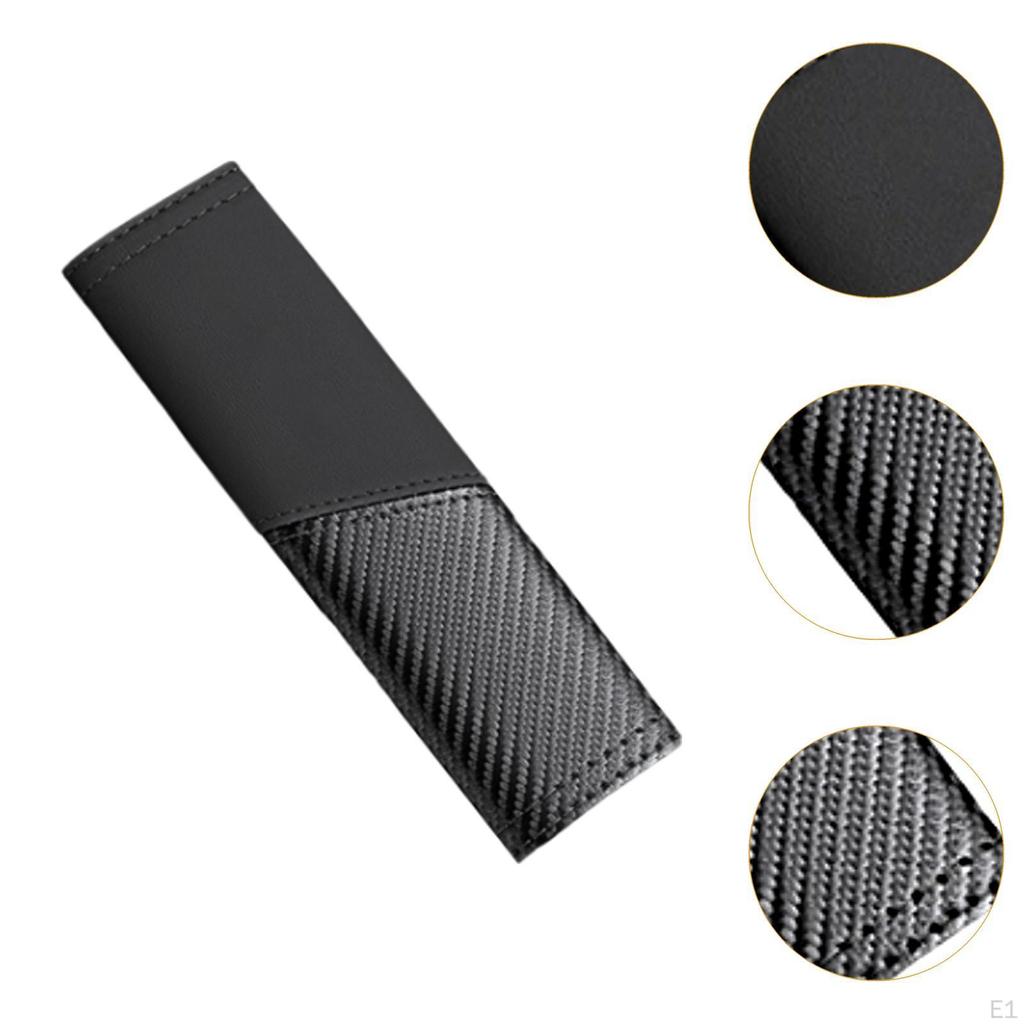 Vehicle Seat Belt Pad Car Seatbelt Cover for Adults Accessories Anti Scratch Black