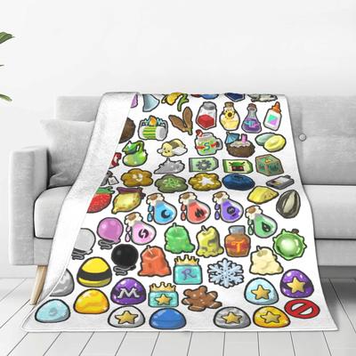 Bee Swarm Simulator Collection BSS Blankets Flannel Spring/Autumn Game Portable Warm Throw Blankets Sofa Bedspread Plush Quilt