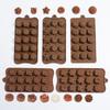Flower Chocolate Silicone Mould DIY Mini Letter Dinosaur Fondant Mold Jelly Cookies Candle Making Children's Party Cake Decor