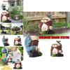 Charming Handstand Gnome Statue Featuring Funny Welcome Design For Your Garden