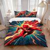 3pcs Flash Speedster Bedding Set, Soft Polyester Duvet Cover and Pillowcases Machine Washable Seasons All Suitable & Guest Room Decor233