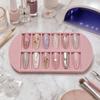 Reusable False Nail Display Organizer 8 Grids Nail Storage Tray  Home Salon Use