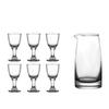 6pcs+1pcs Glass Wine Cup Set Household Wine Dispenser Gift Wine Glass Set Spirits Cup Shot Glass 10ml Transparent Cup Drinkware