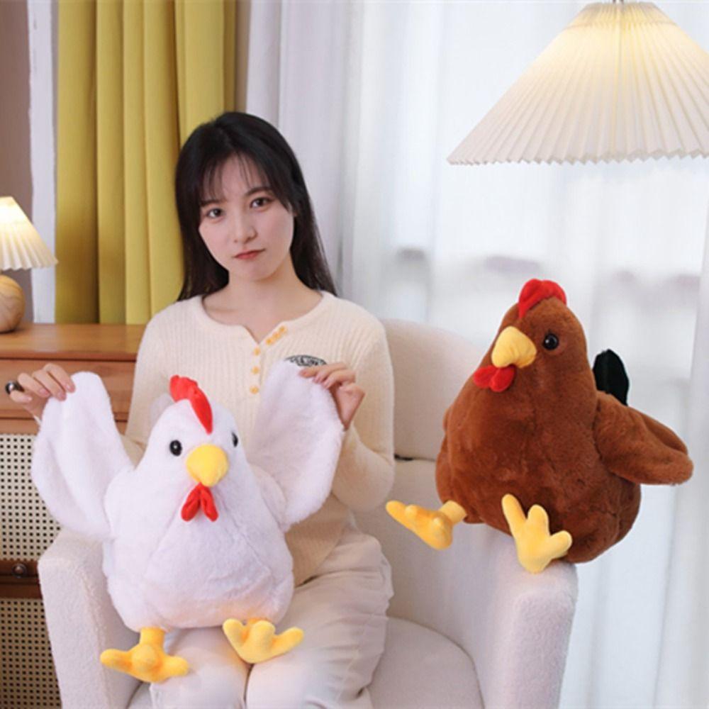 Rooster Chick Doll Throw Pillow Hen Chicken Plush Dolls Simulation Chicken Plush Toy Home Decor