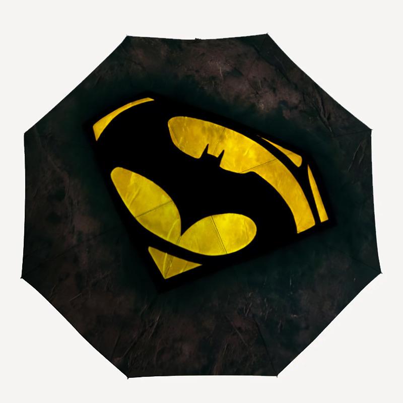 

1pc Superhero Symbol Automatic Folding Umbrella - Compact 8-Rib Design,Festive Gift for Friends & Family, Compact Umbrella 21132
