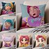 Movie S-SajaS B-Boys Pillow Case Anti-dustmite Pillowcase Invisible Zipper Silky Short Plush Sofa Cushion Cover