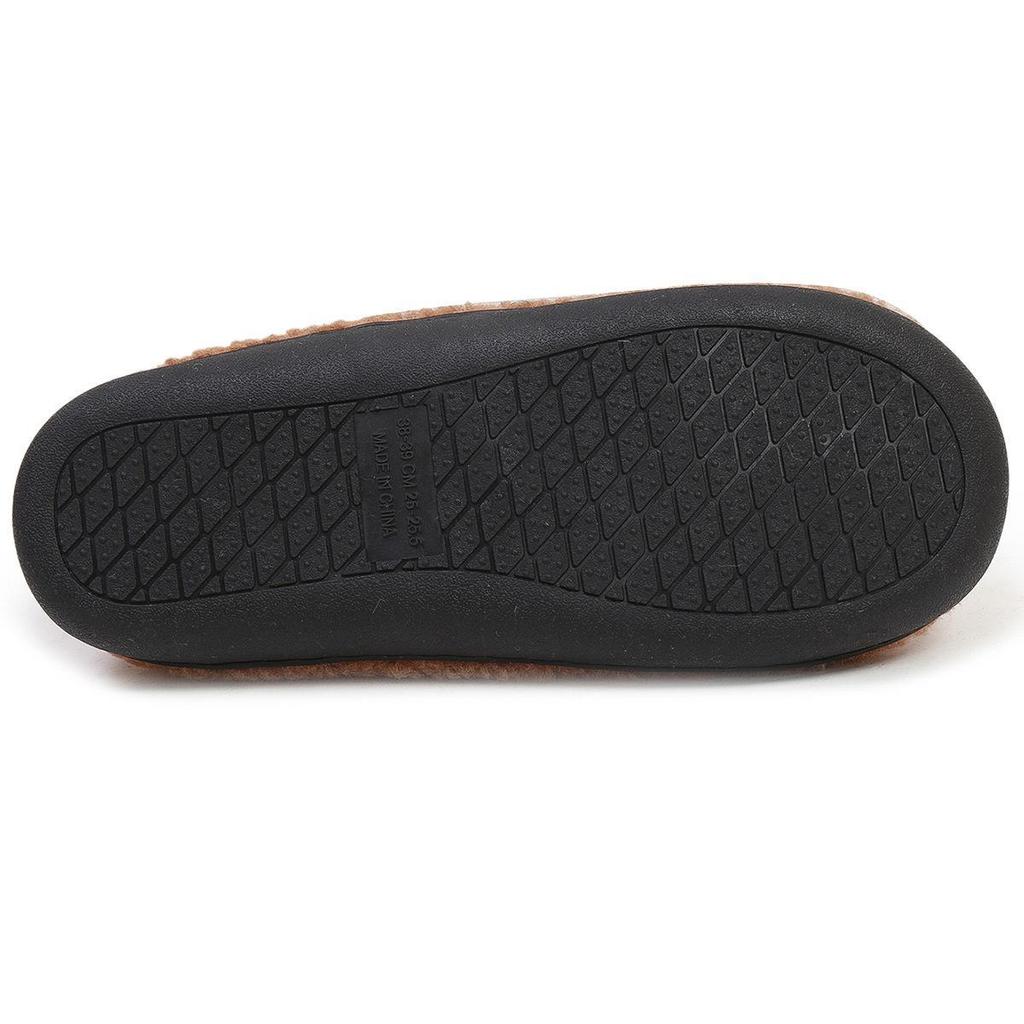 Warme, rutschfeste Winter-Baumwollpantoffeln aus Samt mit dicker Sohle