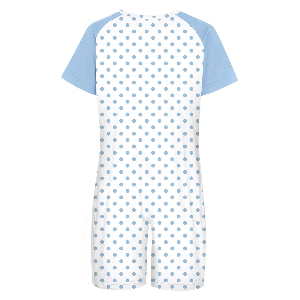 Mono Adorable Estampado Adaptativo para Niños con Necesidades Especiales Cuello Redondo Manga Corta Anti-rozaduras