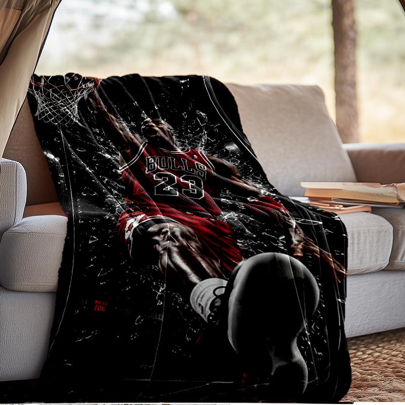 Michael Basketball Artwork Blanket Lightweight Ideal Bedding Blanket Perfect for Travel, Camping, Living Rooms, Offices, Sofas, Fan Christmas Gift