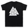 Valknut Símbolo Germánico Histórico Nudo del Dios Nórdico Odín Camiseta para Hombre y Mujer