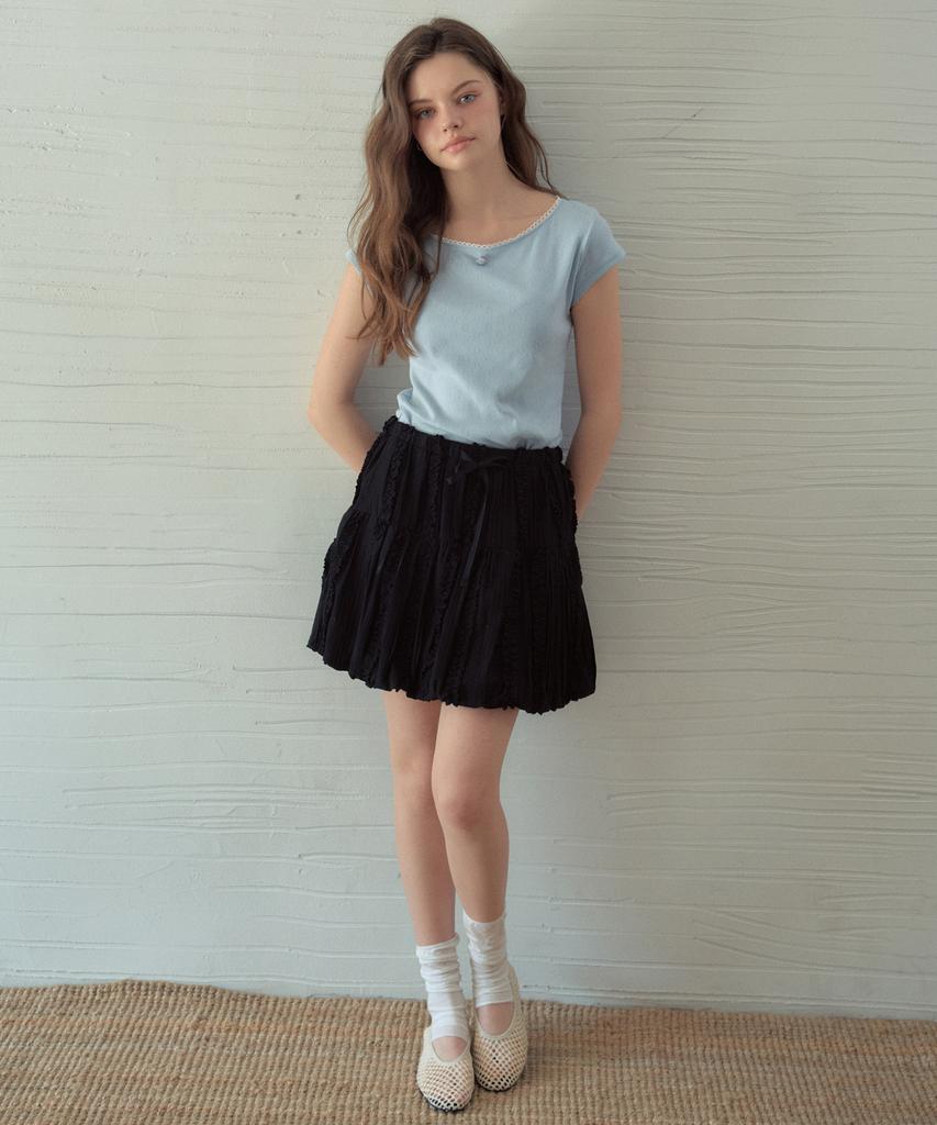 Aueonoseuteljia Sugar Pumpkin Skirt_Black(Ob6Sk08)